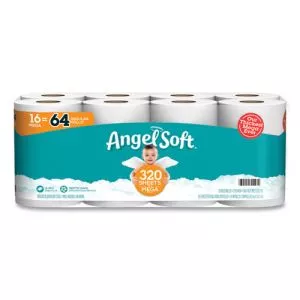 Mega Toilet Paper, Septic Safe, 2-Ply, White, 320 Sheets/Roll, 16 Rolls/Pack-GPC7942301