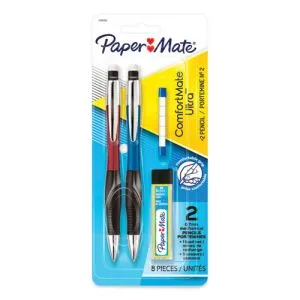 Comfortmate Ultra Pencil Starter Set, 0.7 Mm, Hb (#2.5), Black Lead, Assorted Barrel Colors, 2/pack-PAP1738796