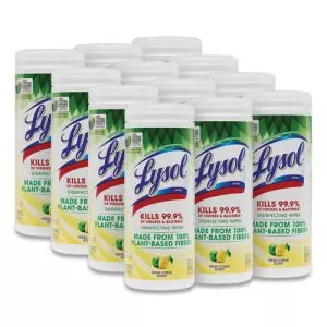 Disinfecting Wipes II Fresh Citrus, 1-Ply, 7 x 7.25, White, 30 Wipes/Canister, 12 Canisters/Carton-RAC49130CT