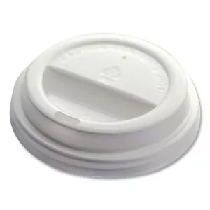 Universal Sip Through Plastic Hot Cup Lid, Fits All Sizes, White, 50/Pack, 20 Packs/Carton-DFDPME01034