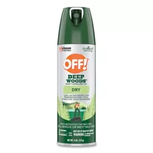 Deep Woods Dry Insect Repellent, 4 oz Aerosol Spray, Neutral, 12/Carton-SJN315652