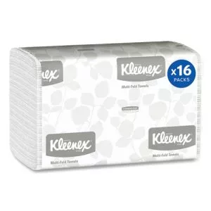 Multi-Fold Paper Towels, 1-Ply, 9.2 x 9.4, White, 150/Pack, 16 Packs/Carton-KCC01890