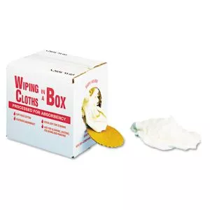 Multipurpose Reusable Wiping Cloths, Cotton, 5 lb Box, Assorted Sizes and Colors-UFSN205CW05