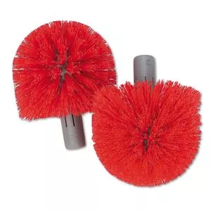 Replacement Heads For Ergo Toilet-Bowl-Brush System, Red, 2/Pack, 5 Packs/Carton-UNGBBRHRCT