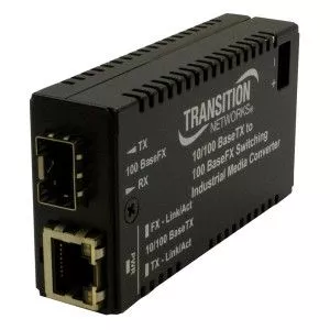 M/E-ISW Series, Ethernet Media Converter, 2.5W, 0.85 H x 1.8 W x 3.3 D in.-ME1SWFX02SFP