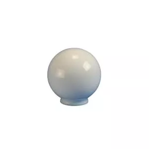 6 in. Flush Fitter Necked Acrylic Globe Shade in White-C20006WH3F