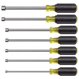 Nut Driver Set, Magnetic Nut Drivers, 6 in. Shafts, 7-Piece-647M