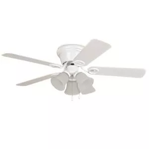42 in. 5-Blade Contemporary Hugger with 3-Light Kit in White-CWC42WW5C3F