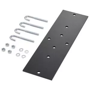 Steel Painted Rack-to-Runway Mounting Plate Kit with Black Finish-LRRMPBLK