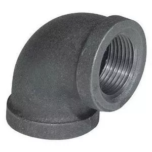 1-1/4 in. Threaded 150# Black Malleable Iron 90 Degree Elbow-IB9H