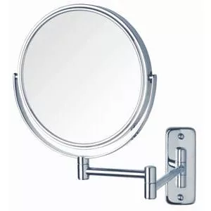 8 x 12 in. Lighted Wall Mount Double Arm 5X Magnifying Mirror in Polished Chrome-JJP7506CF