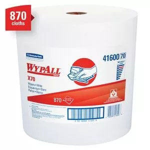 12-1/2 in. Jumbo Roll Wipes in White (870 per Roll)-K41600