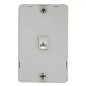 1 Gang Wall Plate in White-L40214W