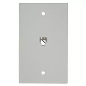 1 Gang High Impact Plastic Wall Plate in White-L40249W