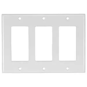 3-Gang 3-Device Wall Plate in White-L80411W