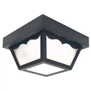1-Light Non-Metallic Outdoor Lighting in White with Black-LFC311I60BF