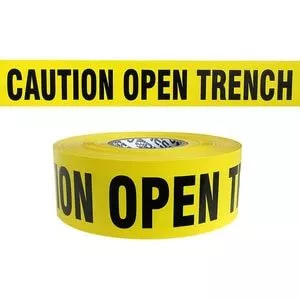 3 in. x 1000 ft. 4 mil Plastic Caution Open Trench Safety Barrier Tape in Yellow-PB3104Y3