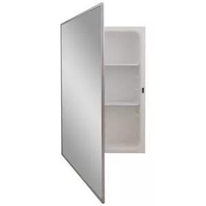 26-1/8 in. Recessed Mount Medicine Cabinet in Basic White-R468BC
