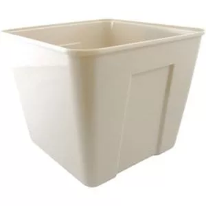 6-3/4 in. 3 qt Square Ice Bucket (Case of 72) in Vanilla-RBKTSQRVAN
