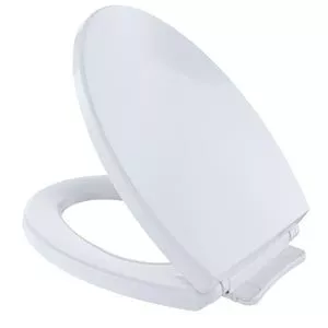Elongated Closed Front with Cover Toilet Seat in Cotton-TSS11401