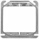 Mud Ring, Steel, 4 in. Square Outlet Box, 2-Device, 1-1/4 in. Raised-TP501