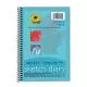 Art1st Sketch Diary, 64 lb Text Paper Stock, Blue Cover, (70) 9 x 6 Sheets-PAC4790
