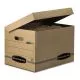 Systematic Basic-Duty Attached Lid Storage Boxes, Letter/legal Files, Kraft/green, 12/carton-FEL12772