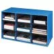 Classroom Literature Sorter, 9 Compartments, 28.25 x 13 x 16, Blue-FEL3380701