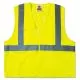 GloWear 8210HL Class 2 Economy Vest, Polyester Mesh, Hook Closure, Large to X-Large, Lime-EGO21025