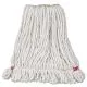 Web Foot Wet Mop Head, Shrinkless, White, Small, Cotton/synthetic, 6/carton-RCPA211WHI