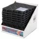 Versa-Mat Bar-Shelf Liner, Plastic, 12w X 12d X 0.25h, Black, 24/carton-SJMVM5280BK