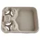 Strongholder Molded Fiber Cup/food Trays, 8 Oz To 44 Oz, 2 Cups, Beige, 100/carton-HUH20990CT