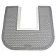 disposable toilet floor mat, nonslip, orchard zing scent, 23 x 21.63, gray, 6/carton-IMP1550CT