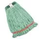 Web Foot Wet Mop Heads, Shrinkless, Cotton/synthetic, Green, Medium-RCPA212GRE