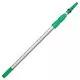 Opti-Loc Aluminum Extension Pole, 14 Ft, Three Sections, Green/silver-UNGED450