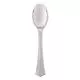 Heavyweight Plastic Serving Spoons, Silver, 10