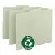 Recycled Blank Top Tab File Guides, 1/3-Cut Top Tab, Blank, 8.5 X 11, Green, 100/box-SMD50334
