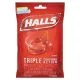 Triple Action Cough Drops, Cherry, 30/Bag, 12 Bags/Box-CDB27499