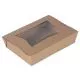 ChampPak Window Carryout Boxes, #2, 7.75 x 5.5 x 1.88, Kraft, Paper, 200/Carton-SCH07320