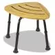 Bamboo Bath Seat, Backless, Supports Up To 300 Lb, 13.5
