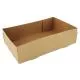4-Corner Pop-Up Food and Drink Tray, 8.63 x 5.5 x 2.25, Brown, Paper, 500/Carton-SCH0122
