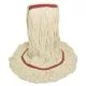 Mop Head, Premium Standard Head, Cotton/rayon Fiber, Large, White, 12/carton-BWK503WHNB
