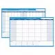 30/60-Day Undated Horizontal Erasable Wall Planner, 48 X 32, White/blue Sheets, Undated-AAGPM33328