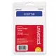 Visitor Self-Adhesive Name Badges, 3.5 x 2.25, White/Blue, 100/Pack-UNV39110