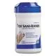 Sani-Hands ALC Instant Hand Sanitizing Wipes, 1-Ply, 7.5 x 6, White, 135/Canister, 12 Canisters/Carton-NICP13472
