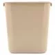 deskside plastic wastebasket, 7 gal, plastic, beige-RCP295600BG
