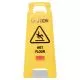 Caution Wet Floor Sign, 11 X 12 X 25, Bright Yellow, 6/carton-RCP611277YWCT