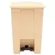Indoor Utility Step-On Waste Container, 12 gal, Plastic, Beige-RCP6144BEI