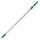 Opti-Loc Extension Pole, 4 Ft, Two Sections, Green/silver-UNGEZ120