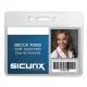 Sicurix Badge Holder, Horizontal, 2.13 X 3.38, Clear, 12/pack-BAU67810